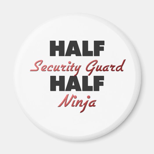 Halve beveiligings garde Half Ninja Magneet (Voorkant)