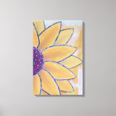 Halve Bloem Canvas Afdruk (Voorkant)