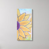 halve bloem canvas afdruk (Voorkant)