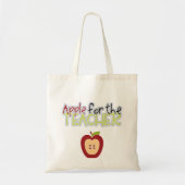 Halve Canvas tas van Apple Teacher (Voorkant)