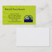 Halve cirkel R van visitekaartje Roll-off Truck (Voorkant / Achterkant)