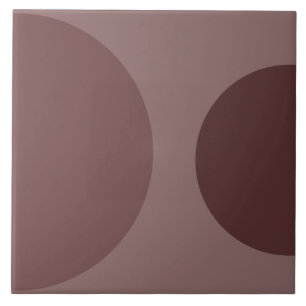 Halve Cirkelpatroon Modern Bourgondië Geometrisch Tegeltje