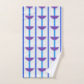 Halve cirkels en strepen bad handdoek (Handdoek)