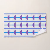 Halve cirkels en strepen bad handdoek (Handdoek)