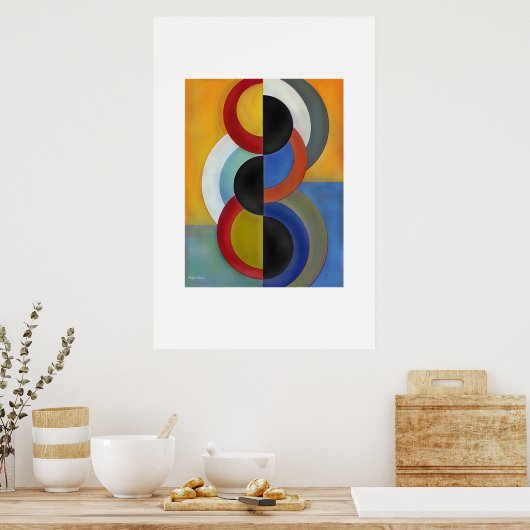 halve cirkels poster (Keuken)