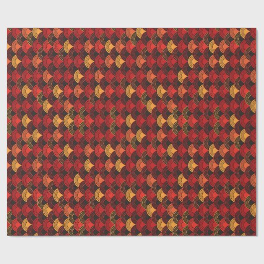 Halve cirkelschaal naadloos patroon cadeaupapier (Vlak)