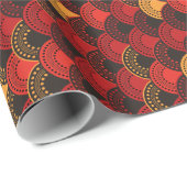 Halve cirkelschaal naadloos patroon cadeaupapier (Rol Hoek)