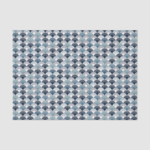 Halve cirkelschaal naadloos patroon tissuepapier