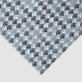 Halve cirkelschaal naadloos patroon tissuepapier (Detail)