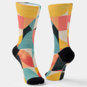 Halve cirkelvormen met texturen sokken (Gebogen)