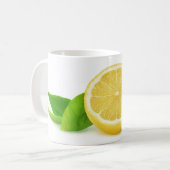 Halve citroen koffiemok (Voorkant links)