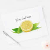 Halve citroen rechthoekige sticker (Envelop)