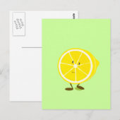 Halve citroenen glimlachen briefkaart (Voorkant / Achterkant)