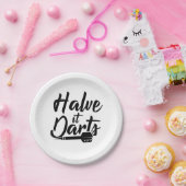 Halve Darts Papieren Bordje (Feest)