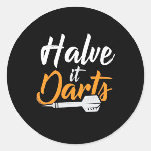 Halve Darts Ronde Sticker