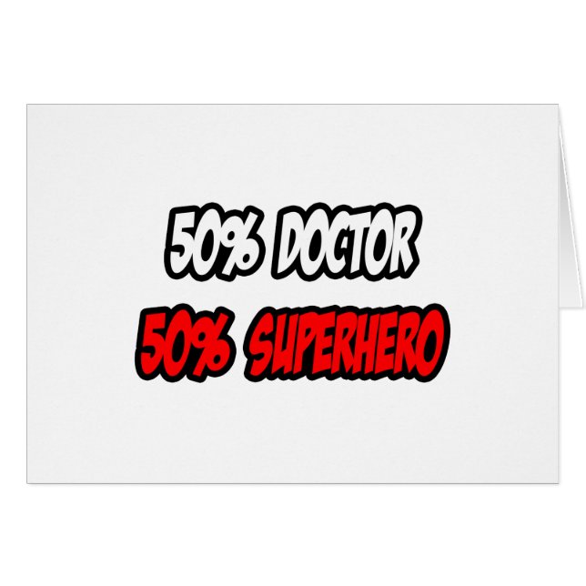 Halve dokter...half superheld (Voorkant Horizontaal)