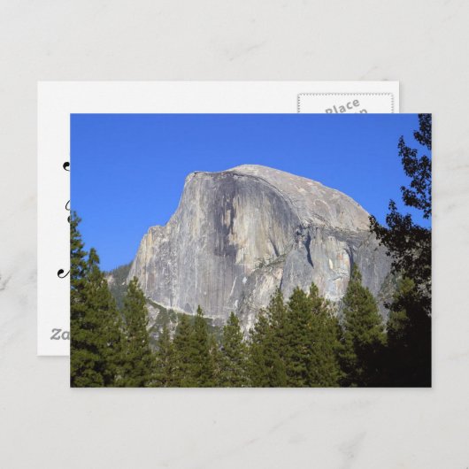 Halve dom in het nationaal park Yosemite - Grote b Briefkaart (Voorkant / Achterkant)
