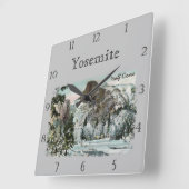 halve dome aangepaste vierkante wandklok (Hoek)