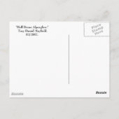 Halve Dome-Alenglow. Briefkaart (Achterkant)