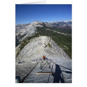 Halve dome die van de Kabels kijkt - Yosemite
