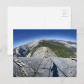 Halve dome die van de Kabels kijkt - Yosemite Briefkaart (Voorkant / Achterkant)