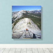 Halve dome die van de Kabels kijkt - Yosemite Canvas Afdruk (Insitu (Houten vloer))