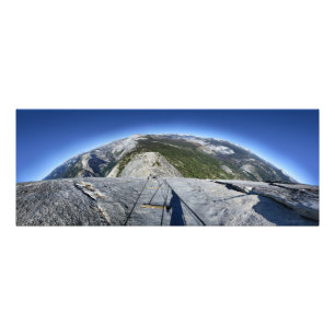 Halve dome die van de Kabels kijkt - Yosemite Foto Afdruk