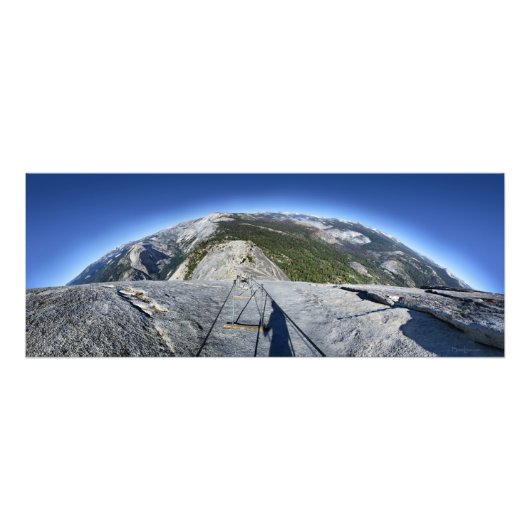 Halve dome die van de Kabels kijkt - Yosemite Foto Afdruk (Voorkant)