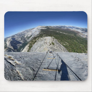Halve dome die van de Kabels kijkt - Yosemite Muismat