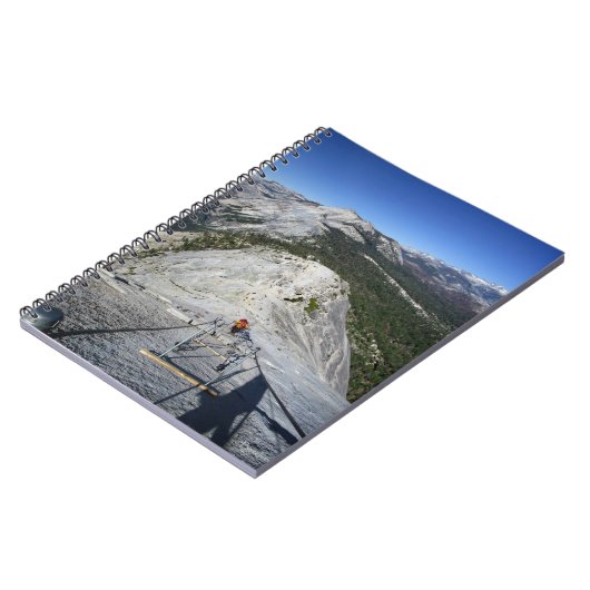 Halve dome die van de Kabels kijkt - Yosemite Notitieboek (Linkerzijde)