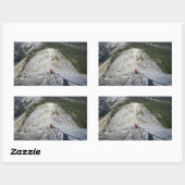Halve dome die van de Kabels kijkt - Yosemite Rechthoekige Sticker (Vel)