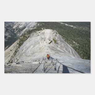 Halve dome die van de Kabels kijkt - Yosemite Rechthoekige Sticker