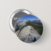 Halve dome die van de Kabels kijkt - Yosemite Ronde Button 5,7 Cm (Voorkant /achterkant)