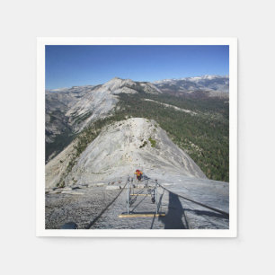 Halve dome die van de Kabels kijkt - Yosemite Servet