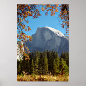 Halve Dome in het najaar - Nationaal Park Yosemite Poster (Voorkant)