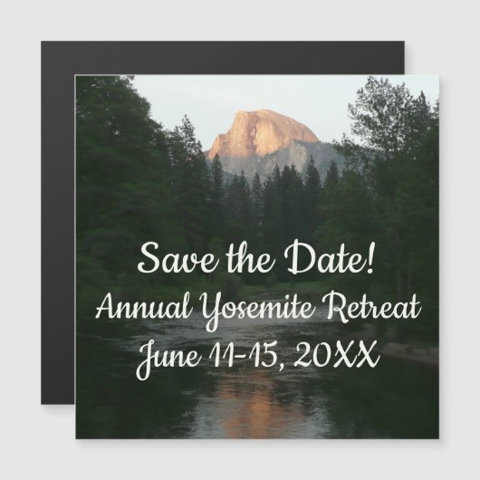 Halve Dome Sunset in Yosemite National Park (Voorkant / Achterkant)