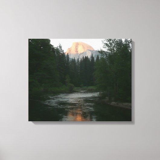 Halve Dome Sunset in Yosemite National Park Canvas Afdruk (Voorkant)