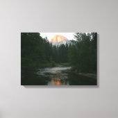Halve Dome Sunset in Yosemite National Park Canvas Afdruk (Voorkant)