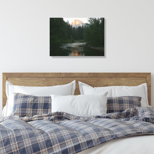 Halve Dome Sunset in Yosemite National Park Canvas Afdruk (Insitu (Slaapkamer))