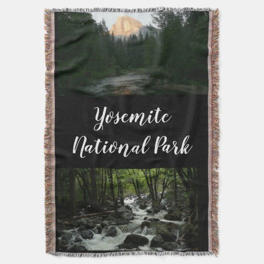 Halve Dome Sunset in Yosemite National Park Deken (Voorkant Verticaal)