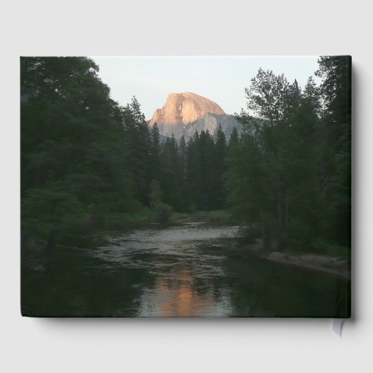 Halve Dome Sunset in Yosemite National Park Gastenboek (Achterkant)