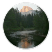 Halve Dome Sunset in Yosemite National Park Keramische Knop (Voorkant)