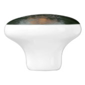 Halve Dome Sunset in Yosemite National Park Keramische Knop (Zijkant)