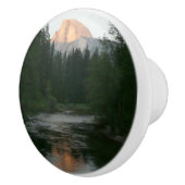 Halve Dome Sunset in Yosemite National Park Keramische Knop (Rechts)