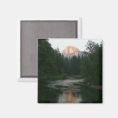 Halve Dome Sunset in Yosemite National Park Magneet (Voorkant / Achterkant)