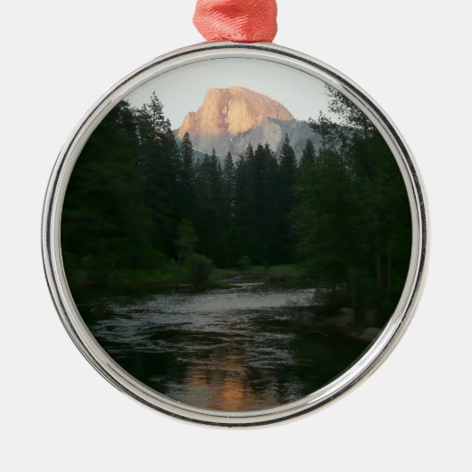 Halve Dome Sunset in Yosemite National Park Metalen Ornament (Voorkant)