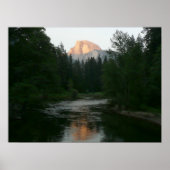 Halve Dome Sunset in Yosemite National Park Poster (Voorkant)