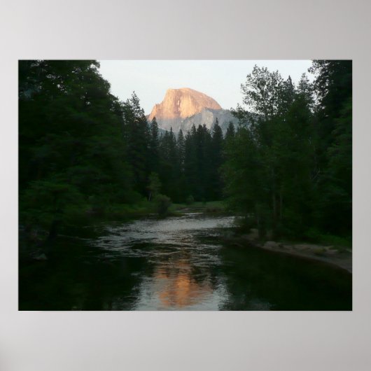 Halve Dome Sunset in Yosemite National Park Poster (Voorkant)