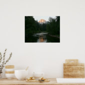 Halve Dome Sunset in Yosemite National Park Poster (Keuken)
