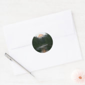 Halve Dome Sunset in Yosemite National Park Ronde Sticker (Envelop)